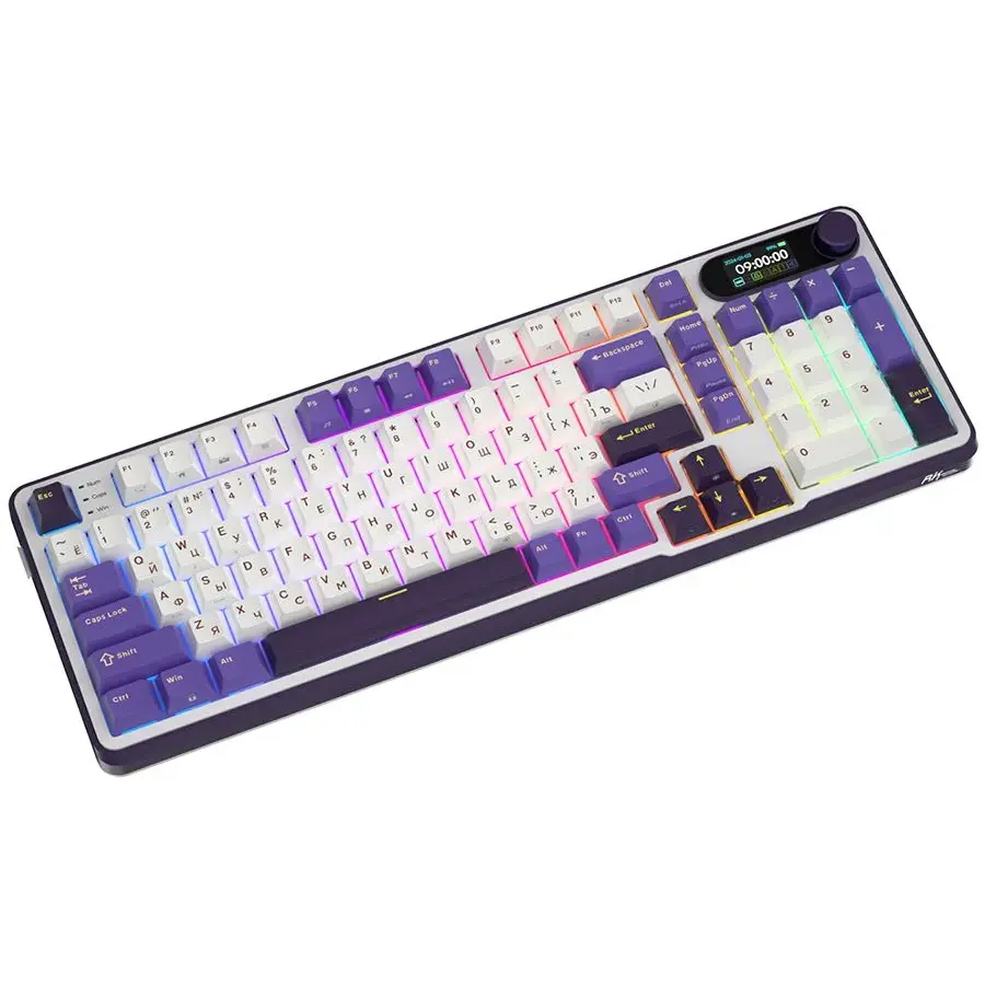 Клавиатура Royal Kludge RK-S98 Blackberry (Chartreuse Switch) — изображение 3