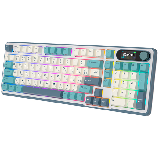 Клавиатура Royal Kludge RK-S98 Light Cloud (Chartreuse Switch) — изображение 4