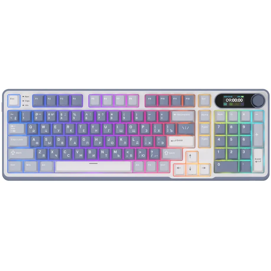 Клавиатура Royal Kludge RK-S98 Ocean Blue (Cream Switch)
