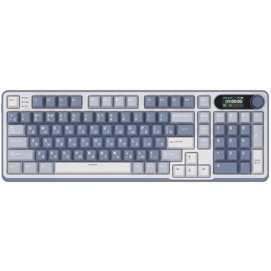 Клавиатура Royal Kludge RK-S98 Ocean Blue (Cream Switch) — изображение 2