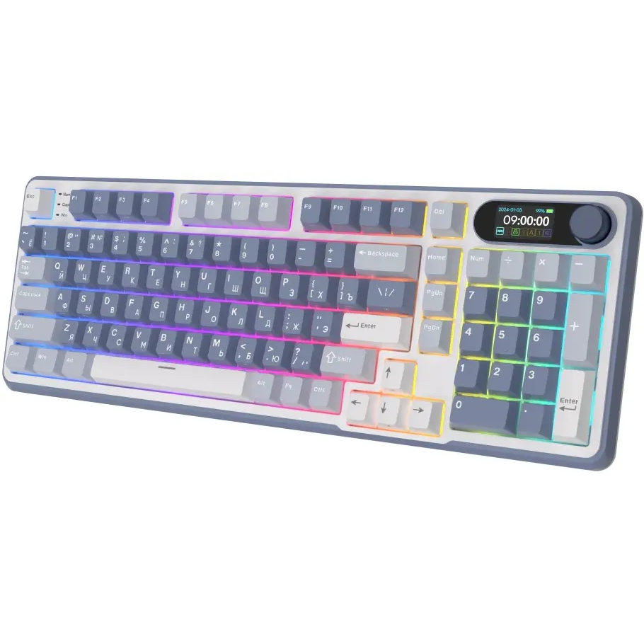 Клавиатура Royal Kludge RK-S98 Ocean Blue (Cream Switch) — изображение 6