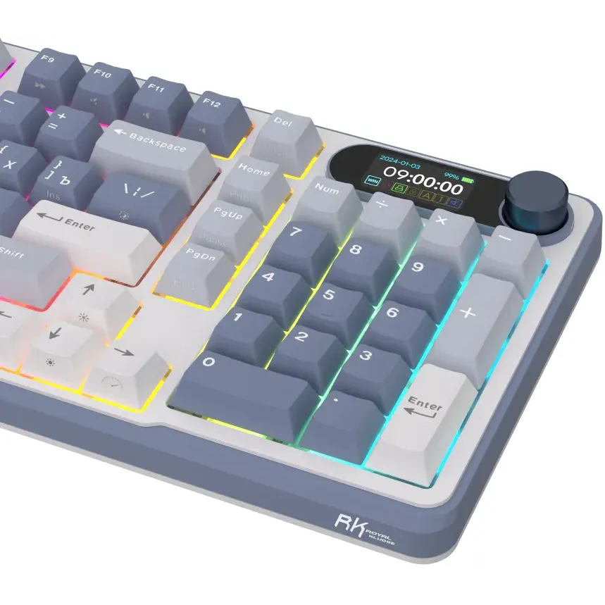 Клавиатура Royal Kludge RK-S98 Ocean Blue (Cream Switch) — изображение 8