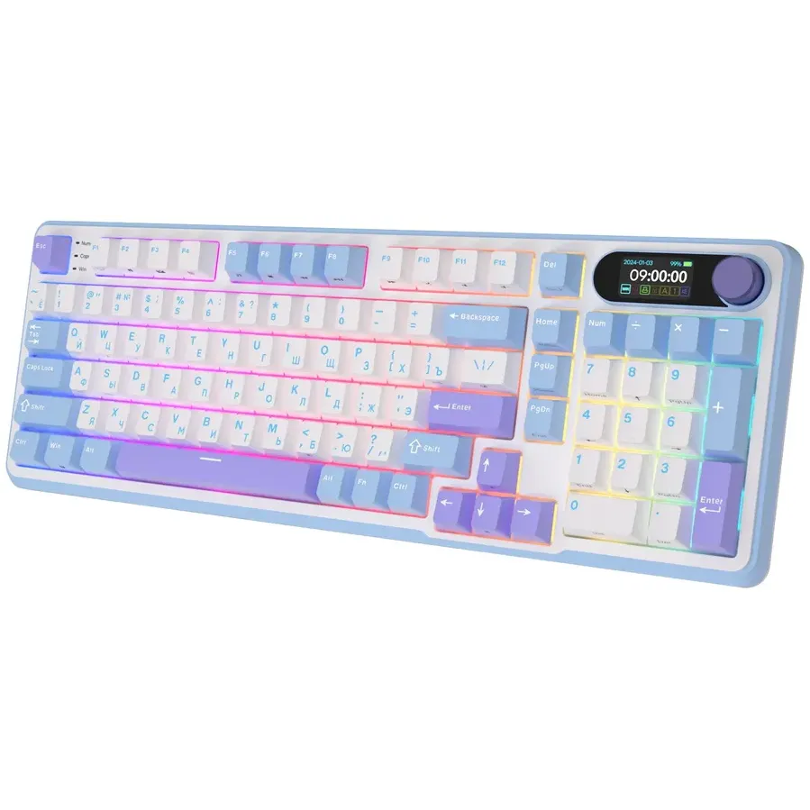 Клавиатура Royal Kludge RK-S98 Taro Milk (Cream Switch) — изображение 6
