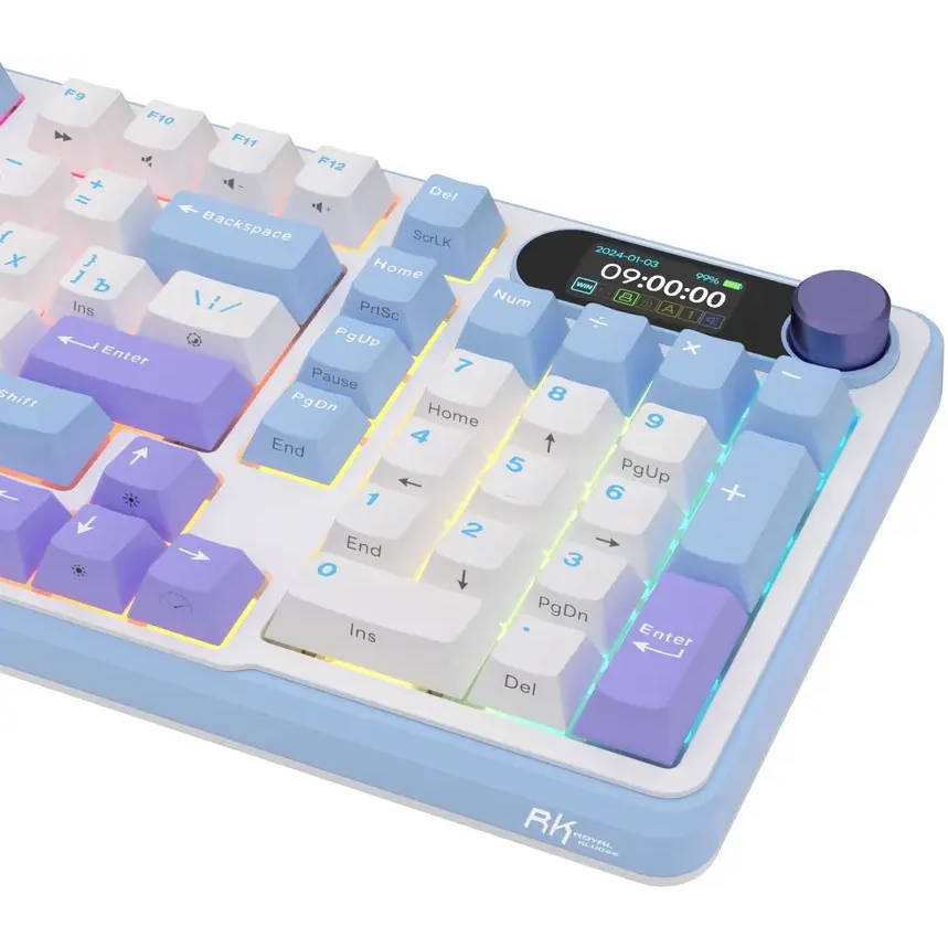 Клавиатура Royal Kludge RK-S98 Taro Milk (Cream Switch) — изображение 8