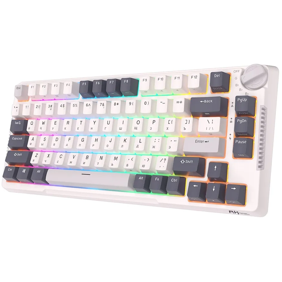 Клавиатура Royal Kludge RKH81 White Night (Sky Cyan Switch) — изображение 2