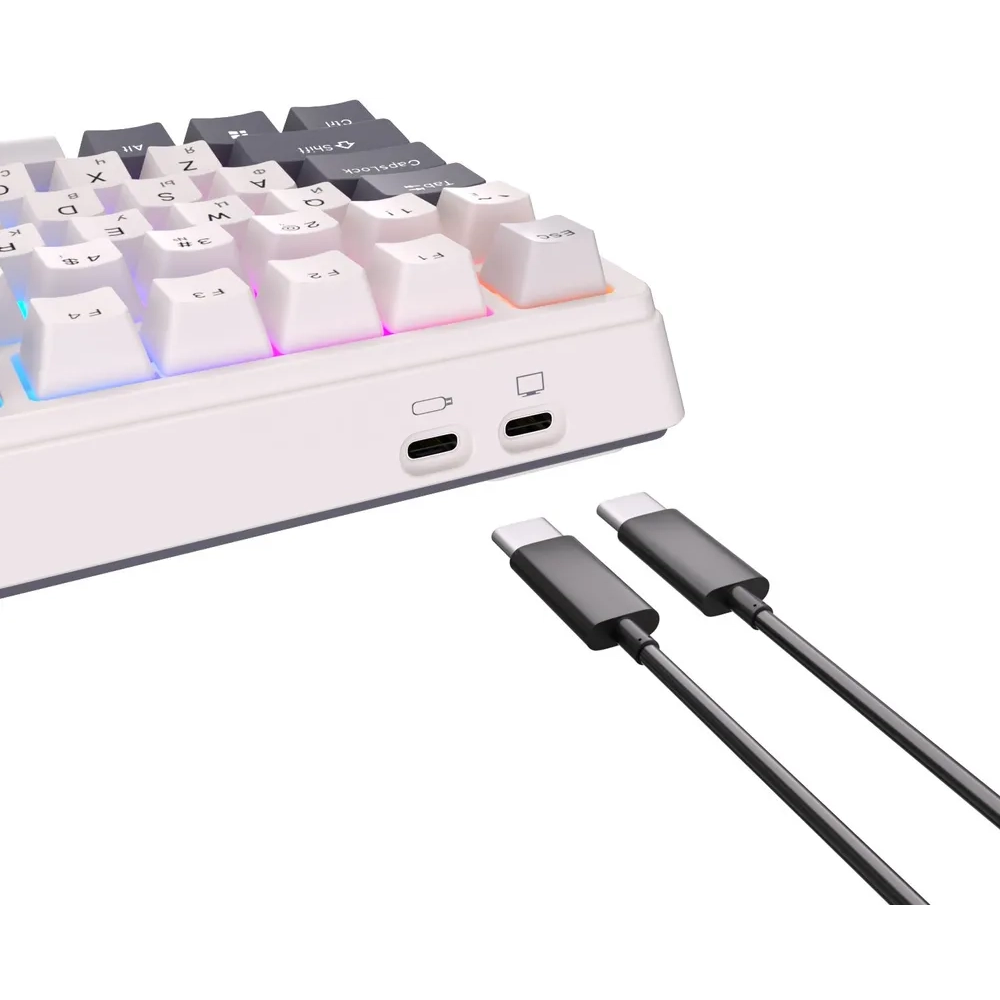 Клавиатура Royal Kludge RKH81 White Night (Sky Cyan Switch) — изображение 8