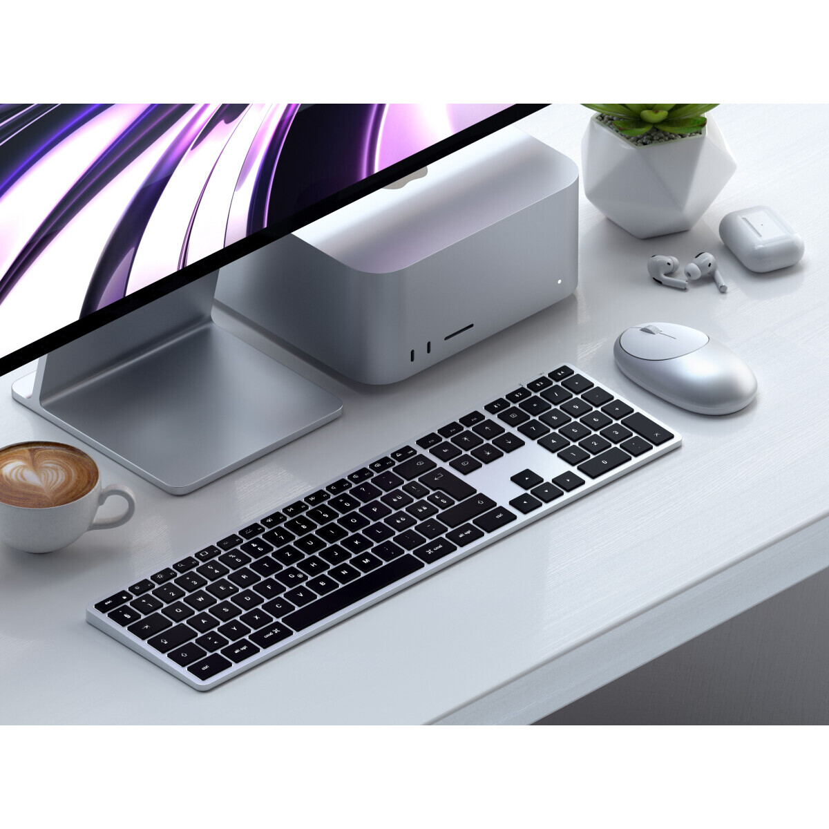 Клавиатура Satechi Slim X3 Bluetooth Backlit Silver (ST-BTSX3S-RU) — изображение 7
