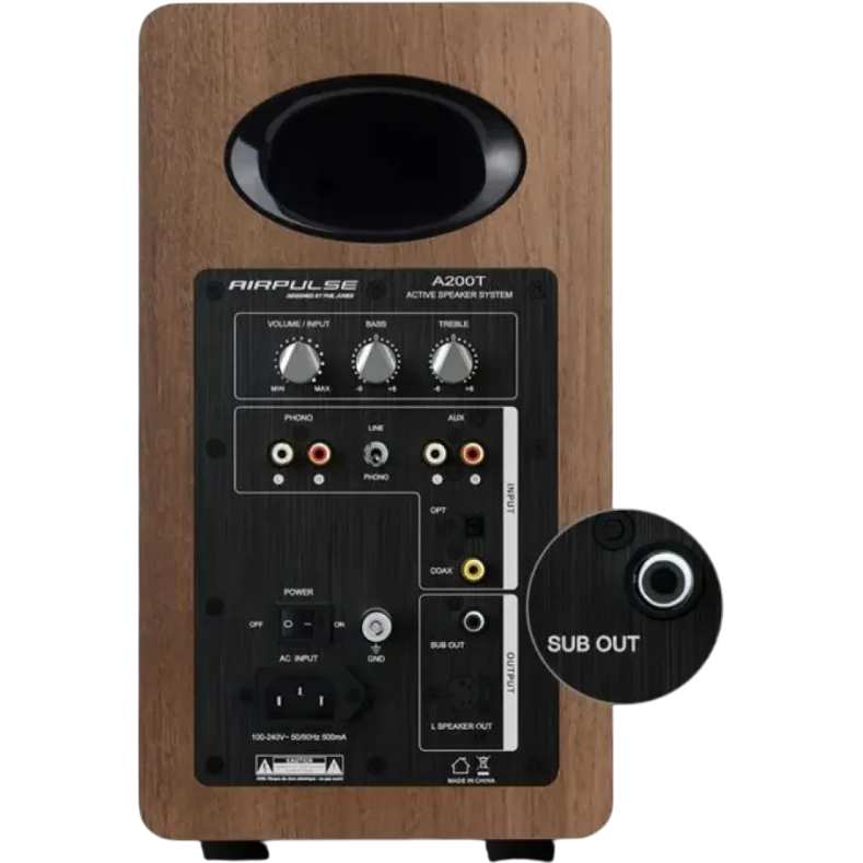 Колонки AirPulse A200T Walnut — изображение 2