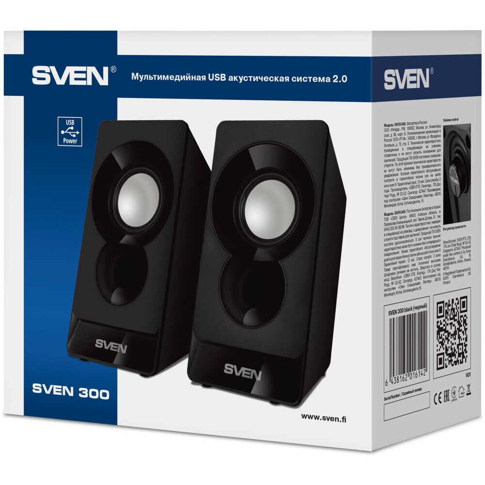 Колонки Sven 300 Black — изображение 5