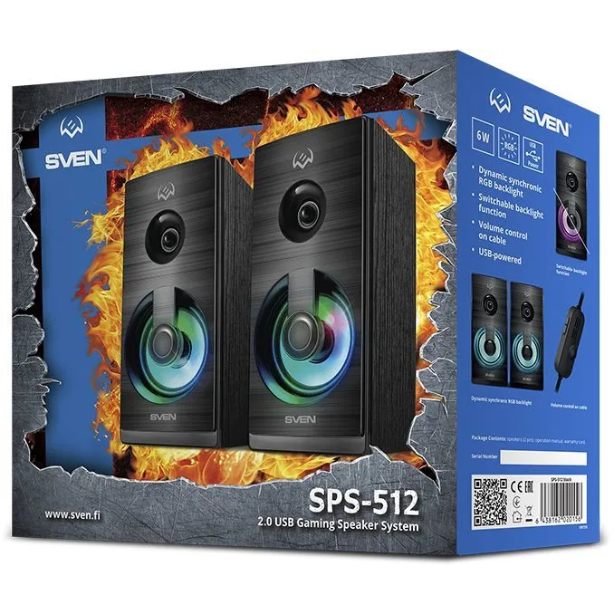 Колонки Sven АС SPS-512 Black — изображение 5