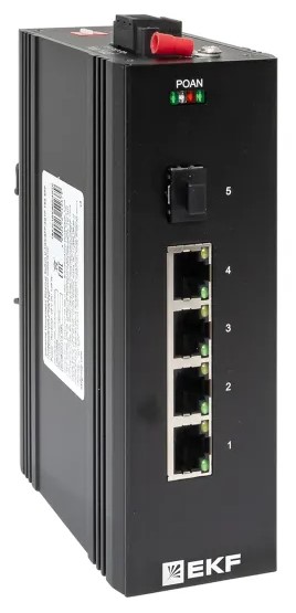Коммутатор промышленный неуправляемый EKF TSX-U-1GX/SFP-4GTP