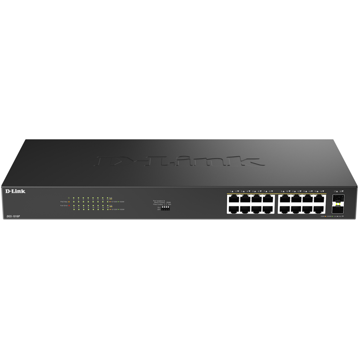 Коммутатор (свитч) D-Link DGS-1018P — изображение 2