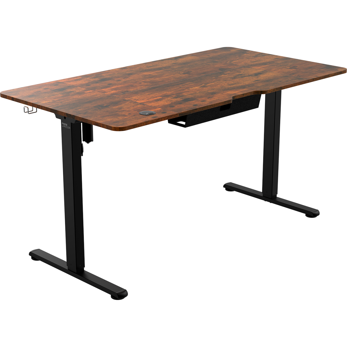Компьютерный стол ZONE 51 e-Freeflow 140x75 Dark Wood — изображение 4