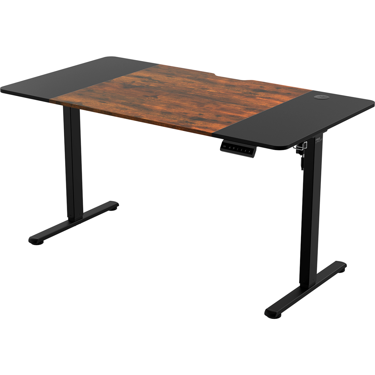 Компьютерный стол ZONE 51 e-Freeflow 140x75 Dark Wood Black — изображение 3