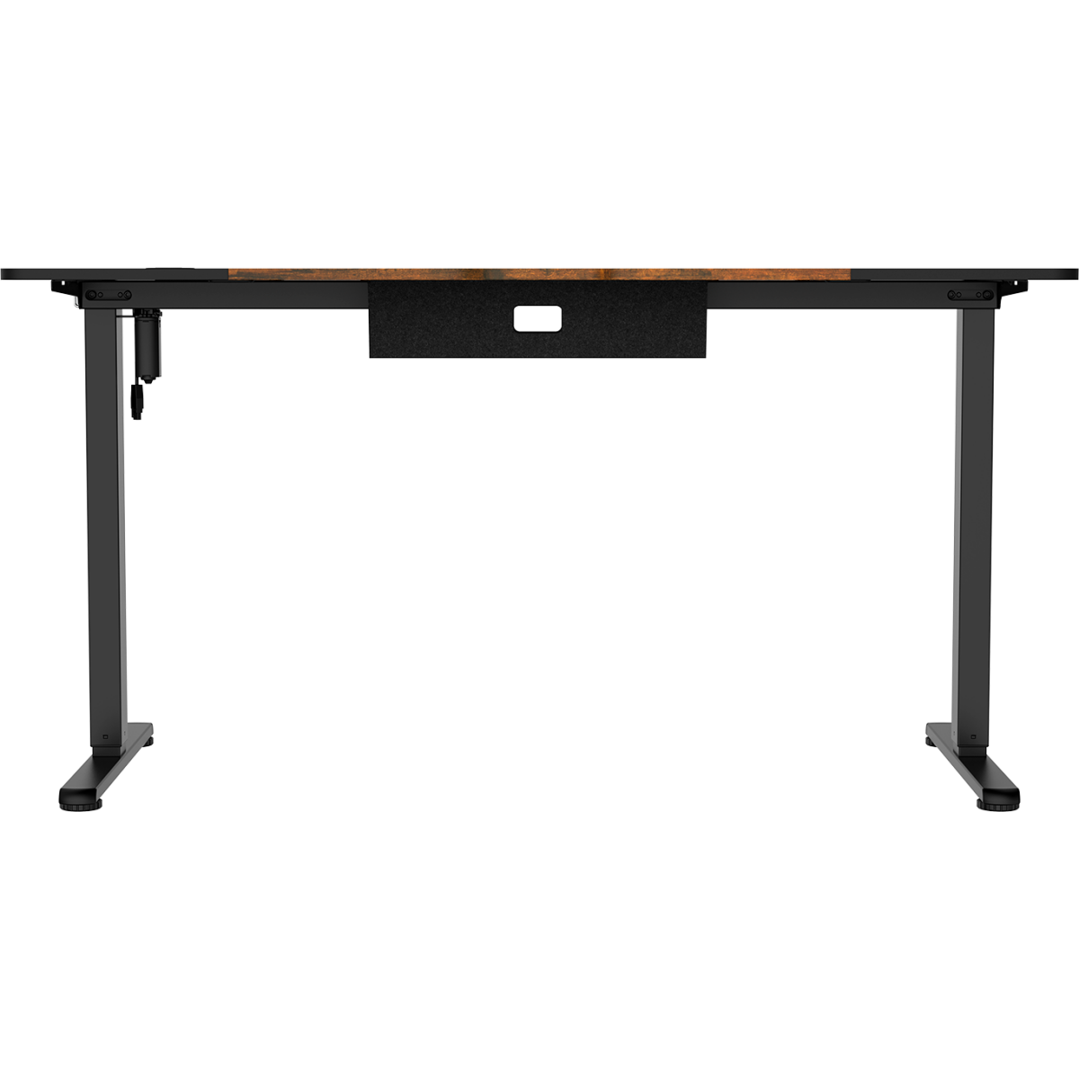 Компьютерный стол ZONE 51 e-Freeflow 140x75 Dark Wood Black — изображение 6