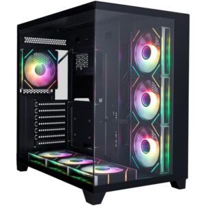 Корпус 1STPLAYER MEGAVIEW MV8-TP ARGB Black (MV8-TP-BK-6FC7R-1FC7-HUB2)