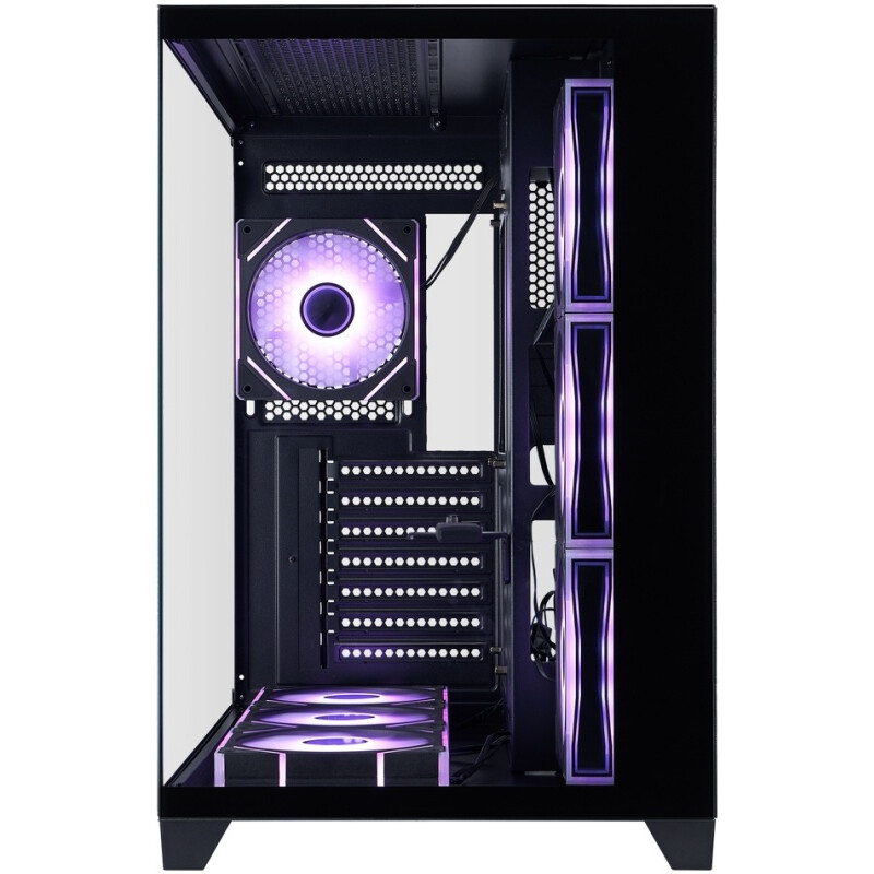 Корпус 1STPLAYER MEGAVIEW MV8-TP ARGB Black (MV8-TP-BK-6FC7R-1FC7-HUB2) — изображение 2