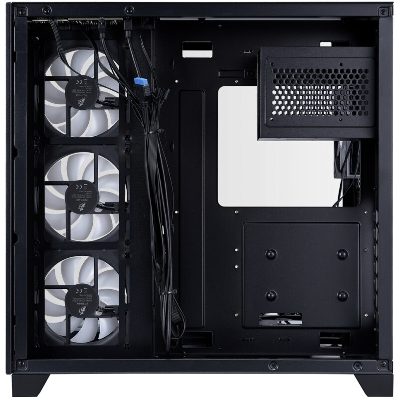 Корпус 1STPLAYER MEGAVIEW MV8-TP ARGB Black (MV8-TP-BK-6FC7R-1FC7-HUB2) — изображение 5