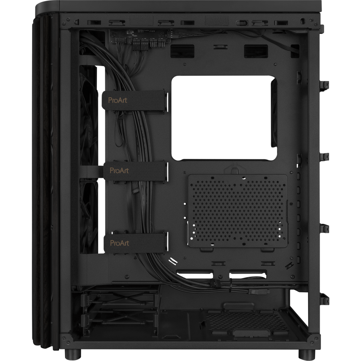 Корпус ASUS ProArt PA401 Wood Edition Mesh Panel Black — изображение 4
