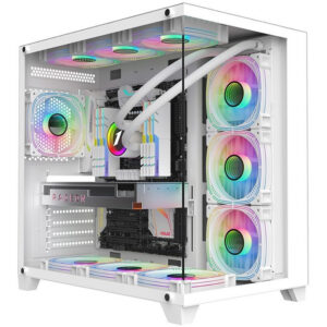 Корпус ATX 1STPLAYER MV8-TP-WH