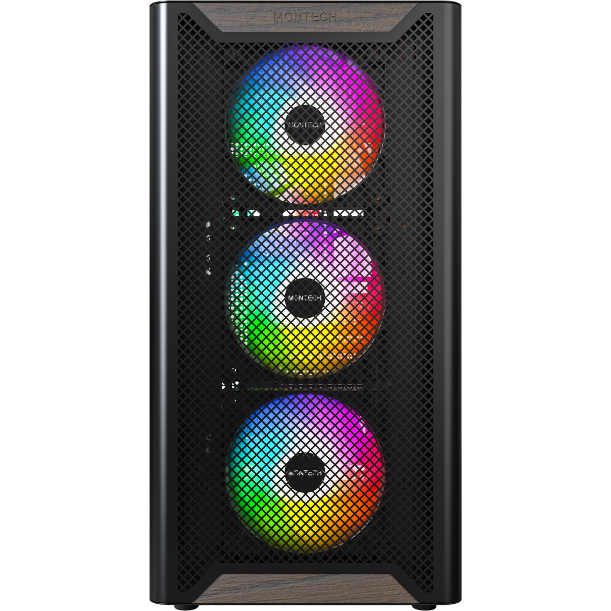 Корпус ATX Montech XR WOOD BLACK — изображение 2