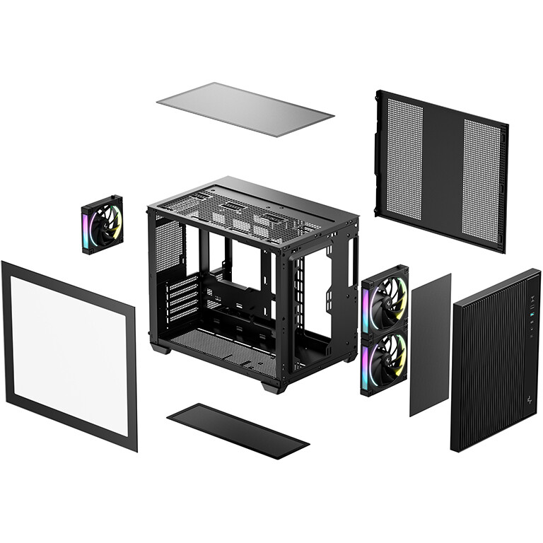 Корпус DeepCool CG330 Mesh 3F Black — изображение 2