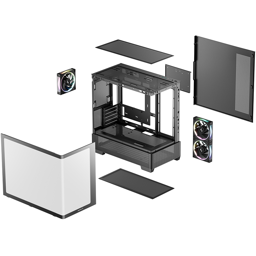 Корпус DeepCool CG380U 3F Black — изображение 8