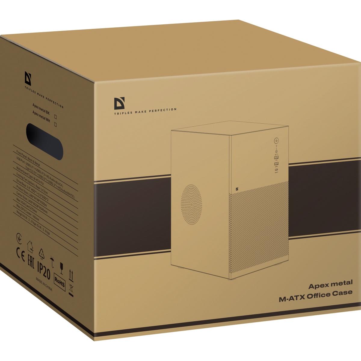 Корпус Defender Apex Metal White — изображение 7