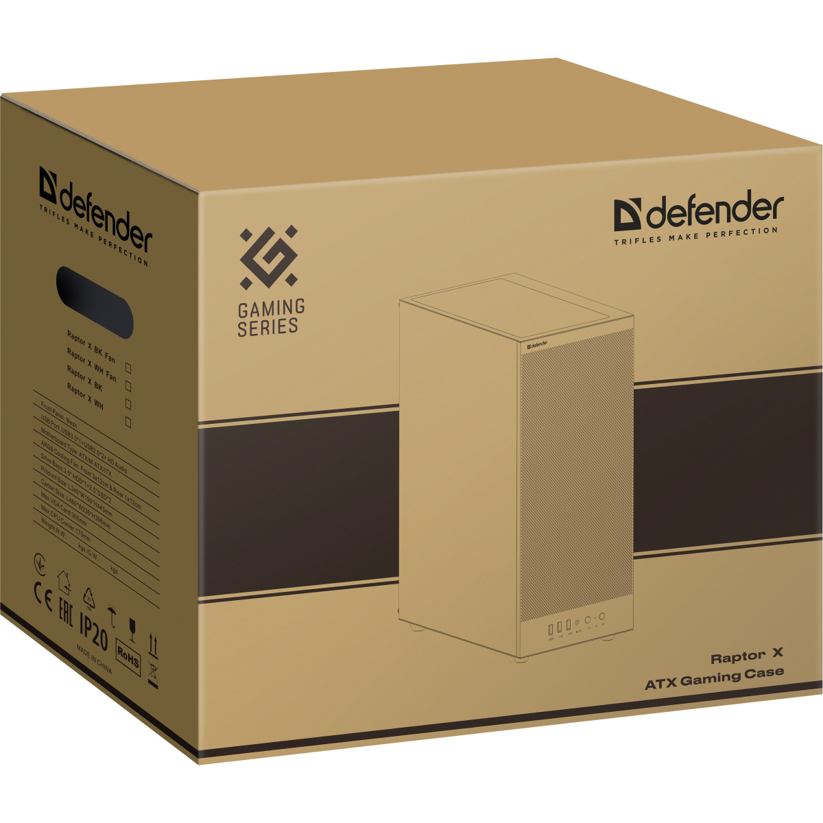 Корпус Defender RaptorX Black (25122) — изображение 5