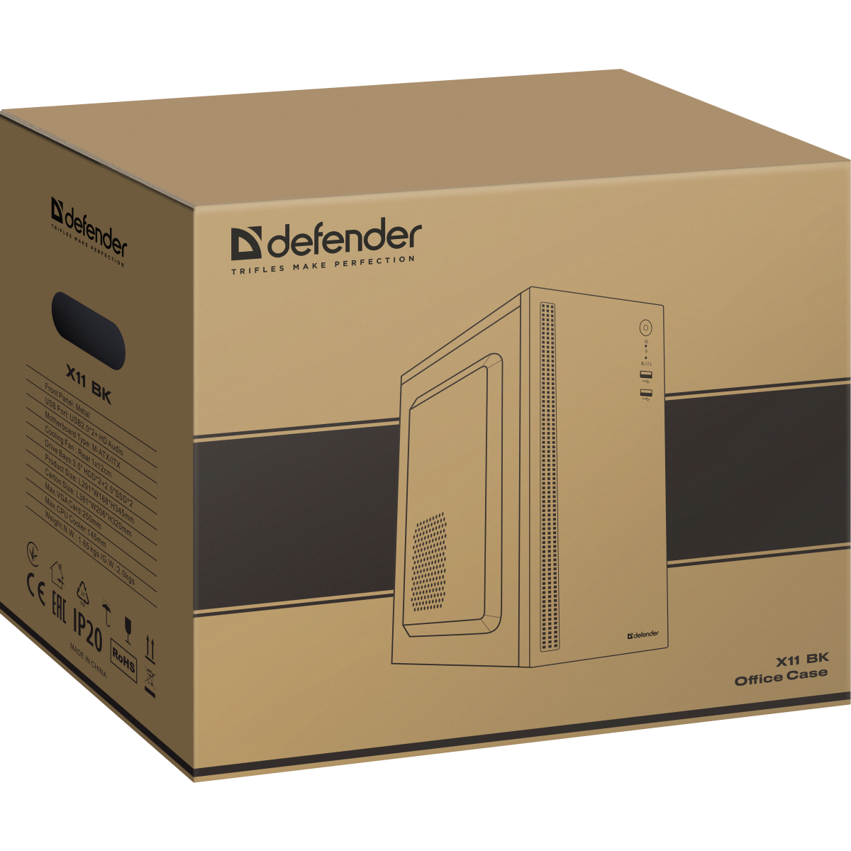 Корпус Defender X11 Black — изображение 7