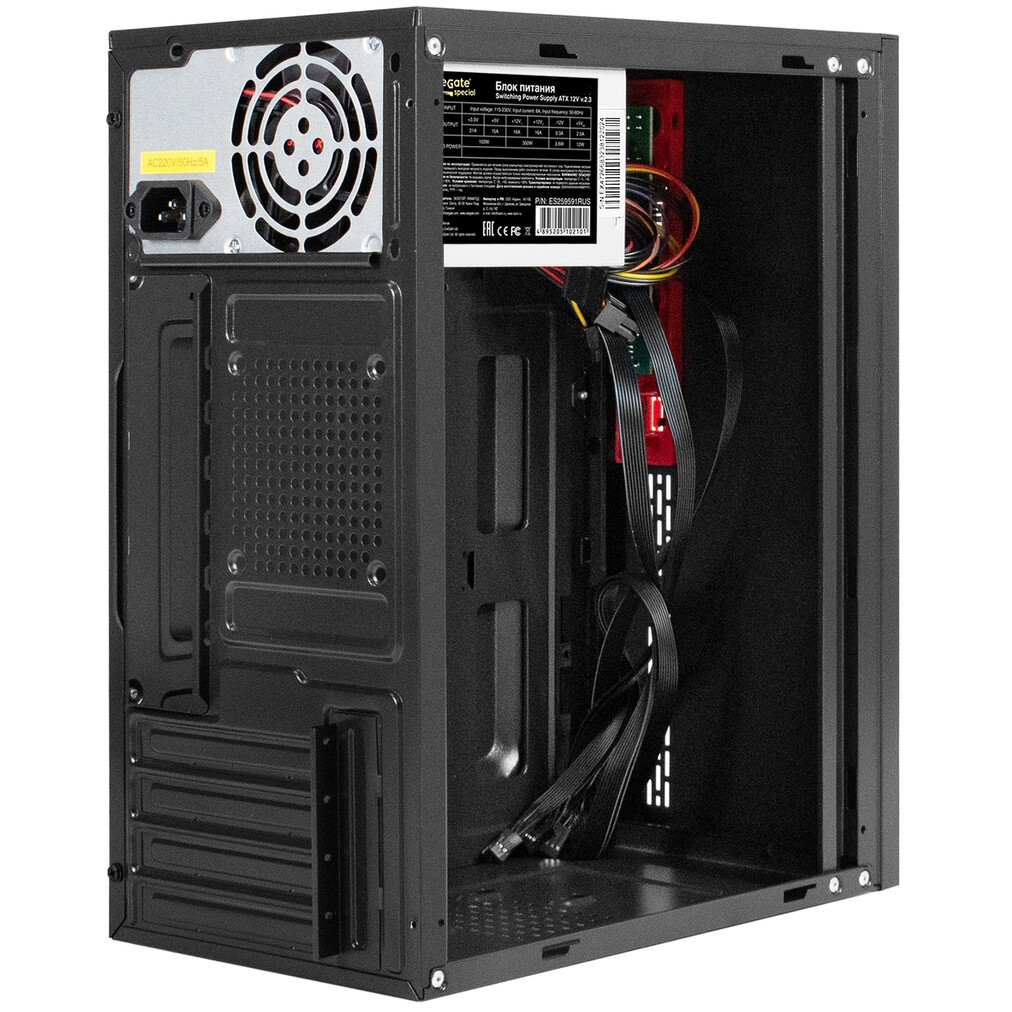 Корпус ExeGate BAA-403 350W Black — изображение 2