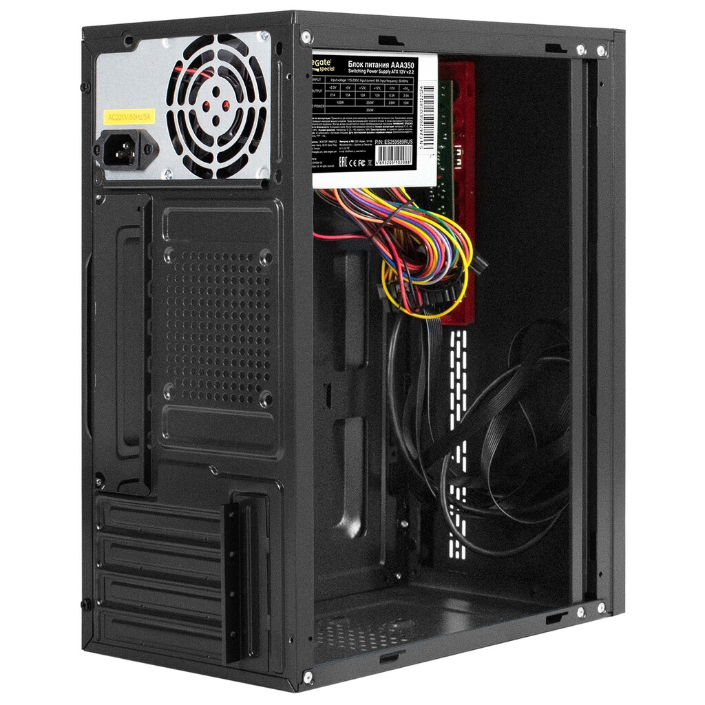 Корпус ExeGate BAA-403U 350W Black — изображение 2