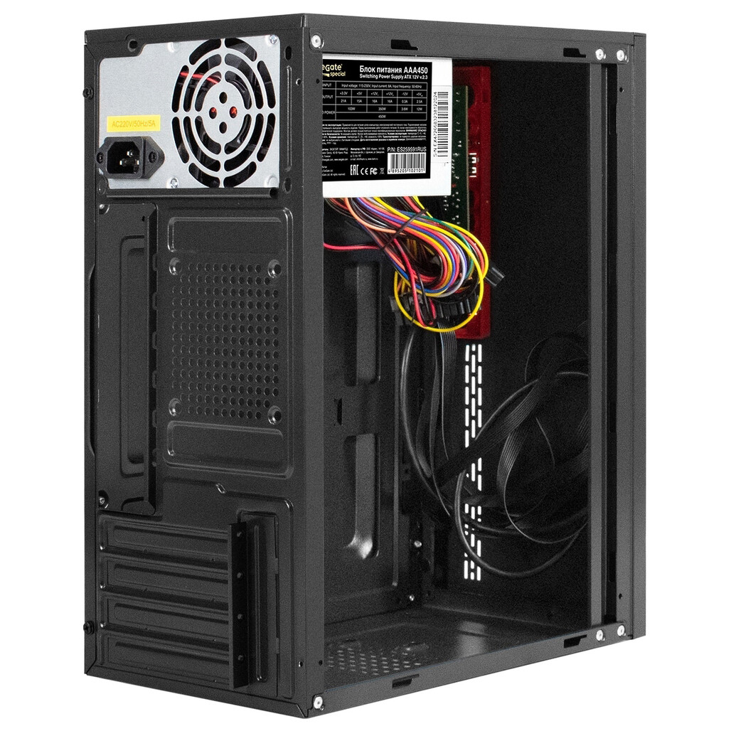 Корпус ExeGate BAA-403U 450W Black — изображение 2