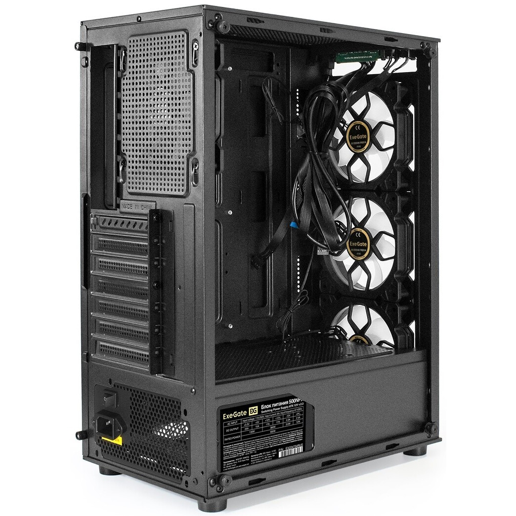 Корпус ExeGate i3 BASE 600W Black — изображение 3