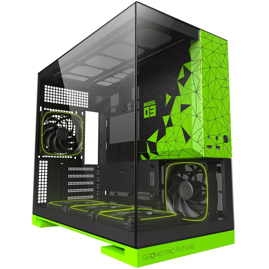 Корпус Geometric Future Model 3 ARGB Green — изображение 2