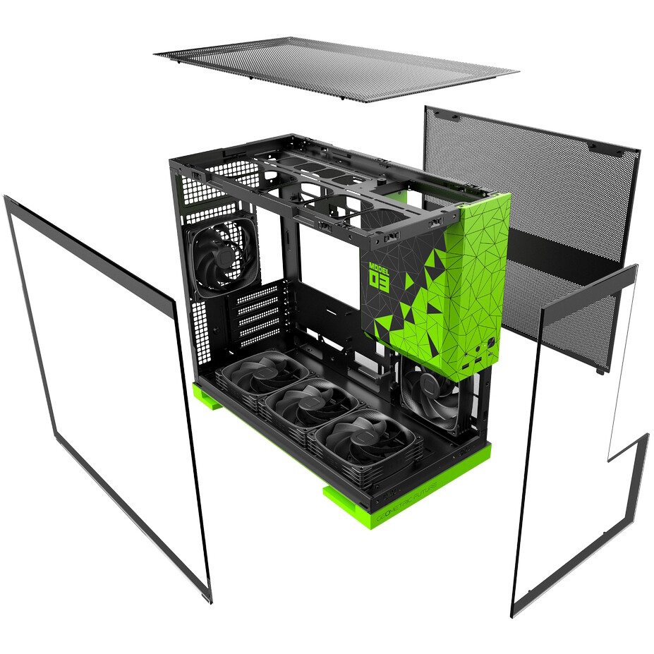 Корпус Geometric Future Model 3 ARGB Green — изображение 5