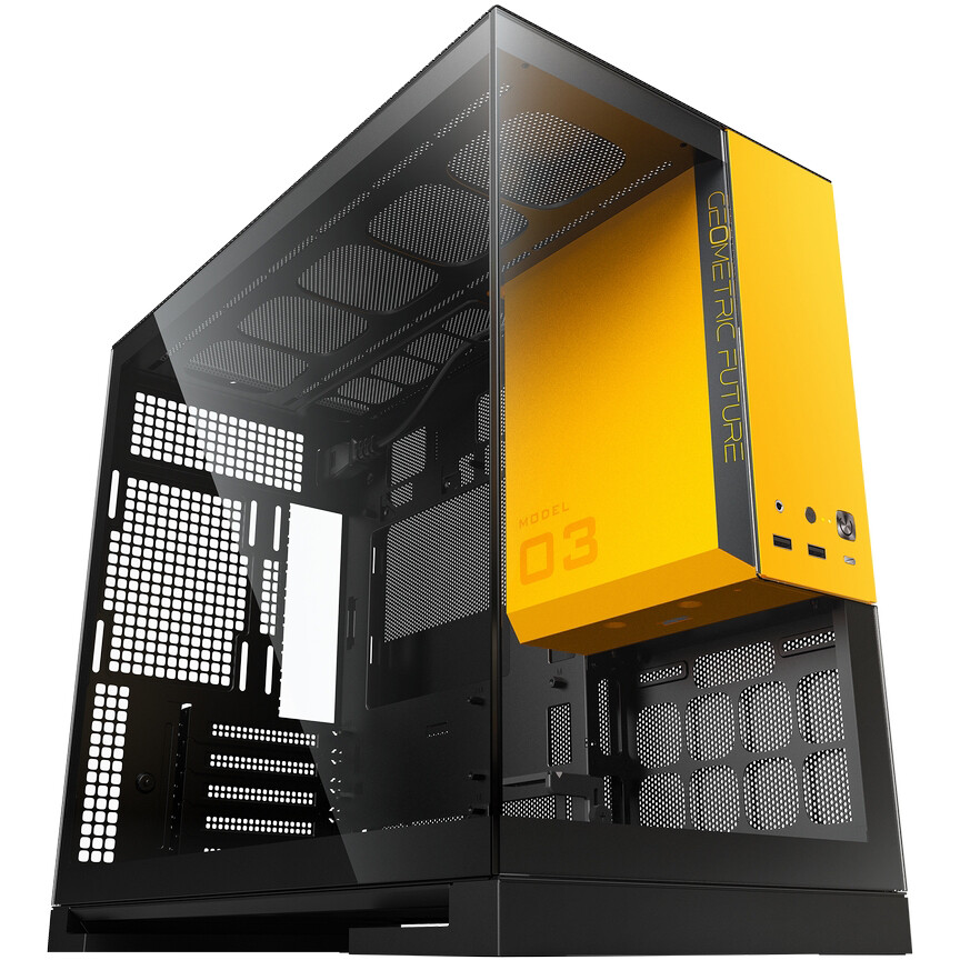 Корпус Geometric Future Model 3 Black/Yellow