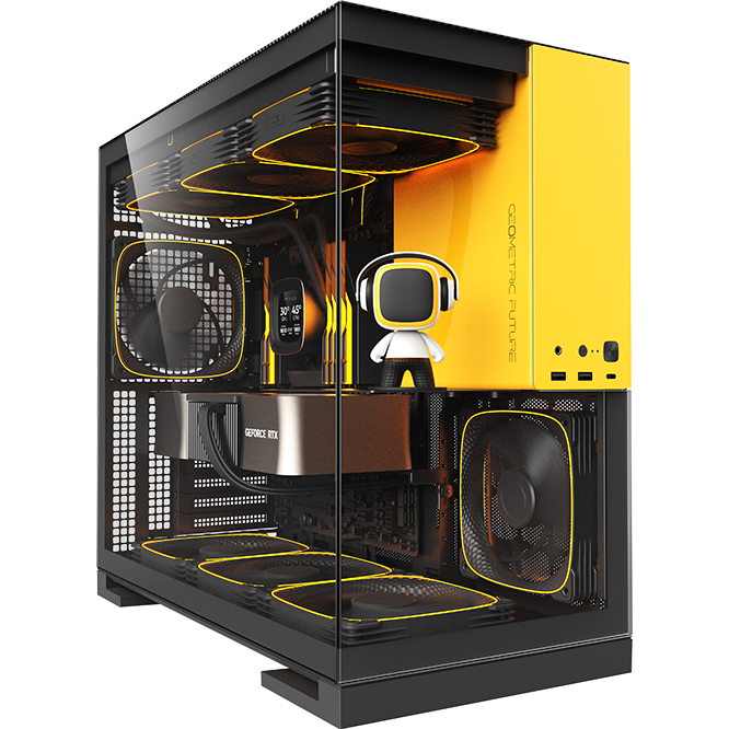 Корпус Geometric Future Model 5 ARGB Black/Yellow — изображение 2