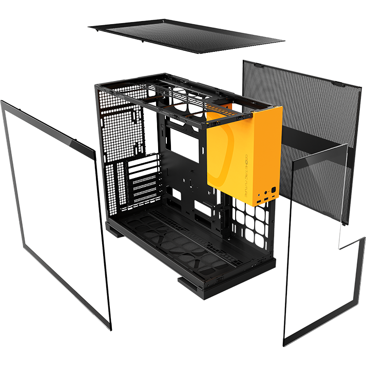 Корпус Geometric Future Model 5 ARGB Black/Yellow — изображение 6