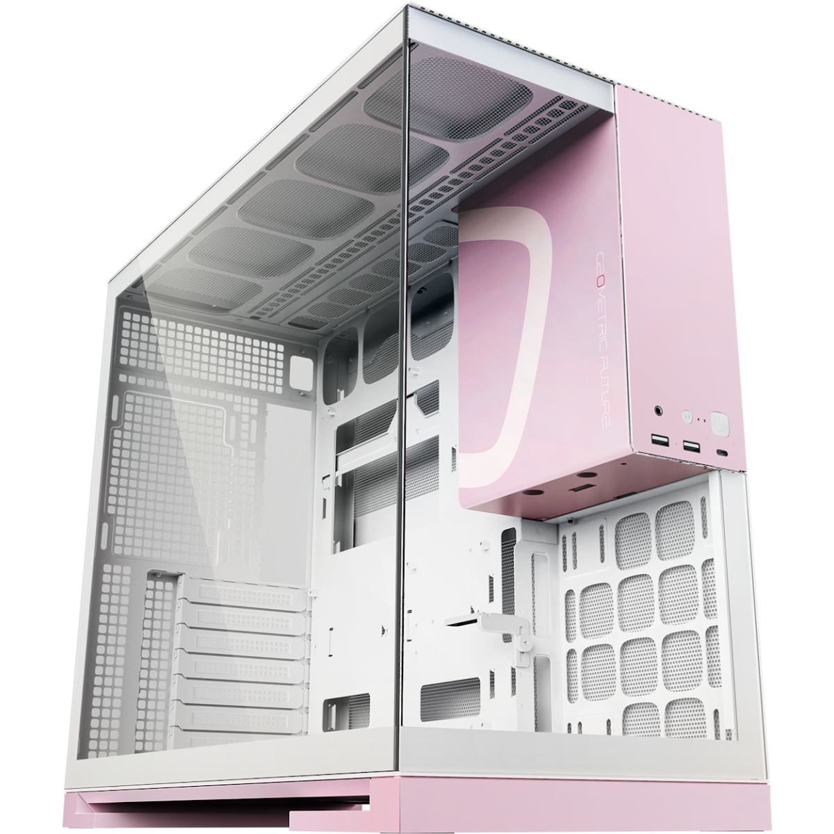 Корпус Geometric Future Model 5 White/Pink