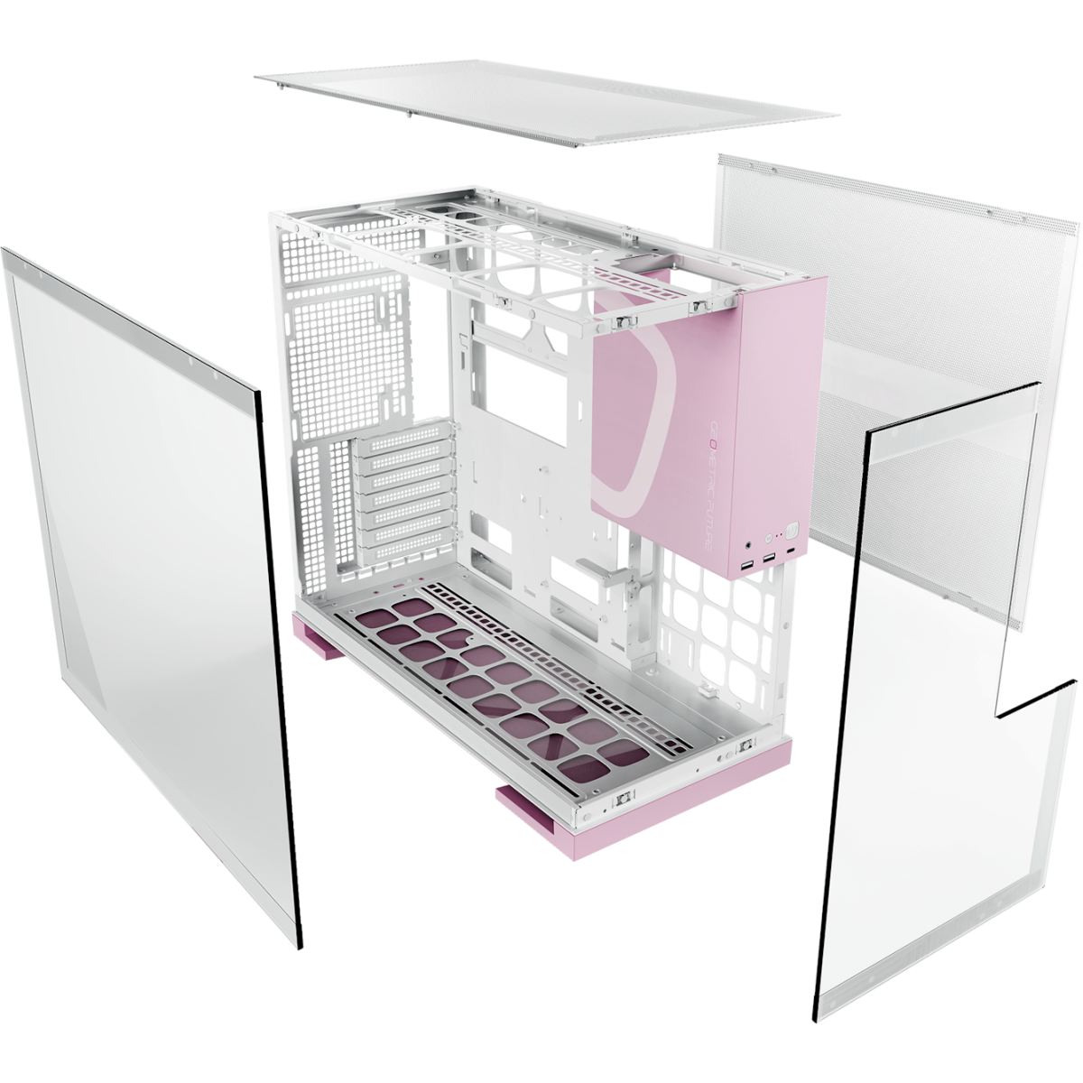 Корпус Geometric Future Model 5 White/Pink — изображение 5