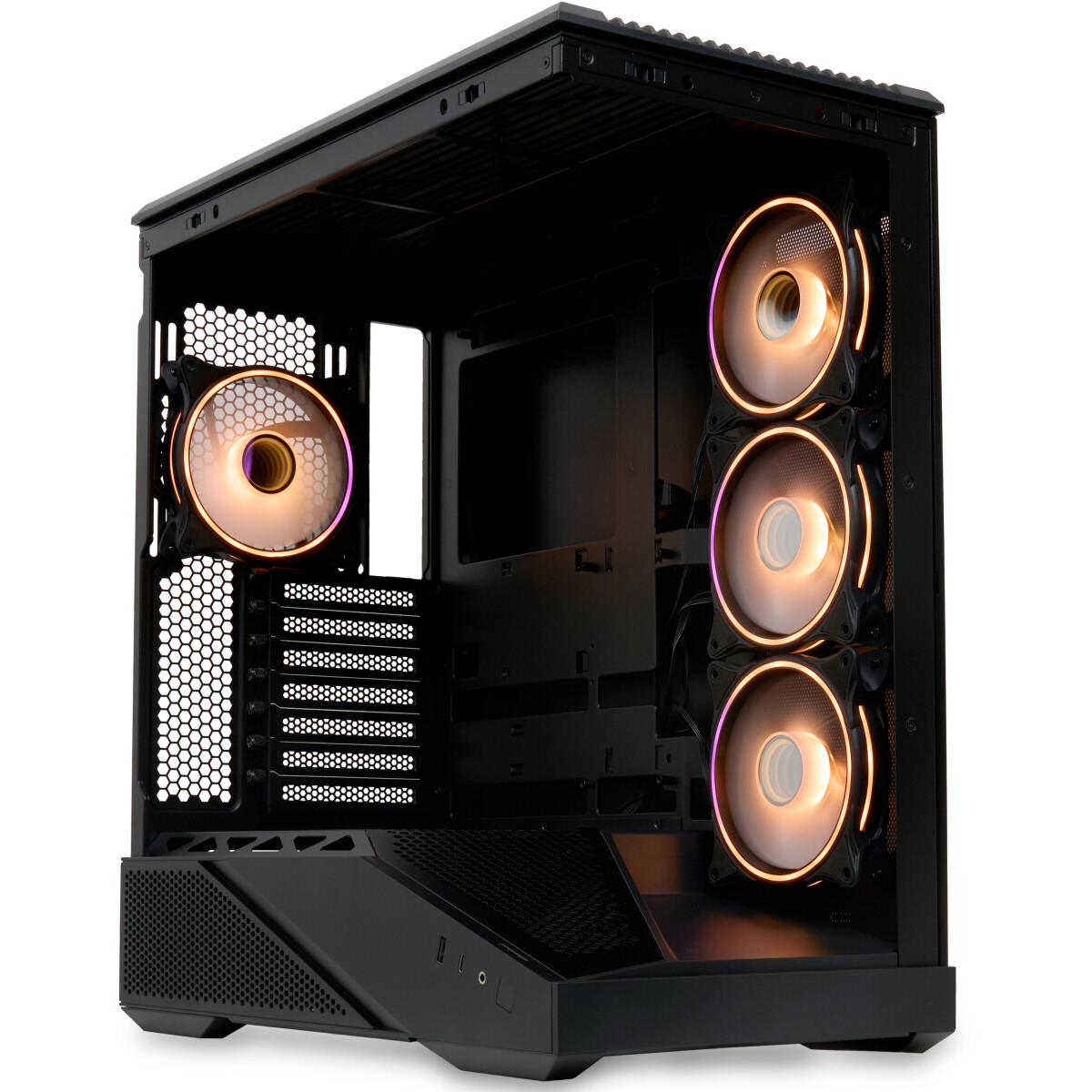 Корпус HSPD F711-TGBK-ARGB Black — изображение 2