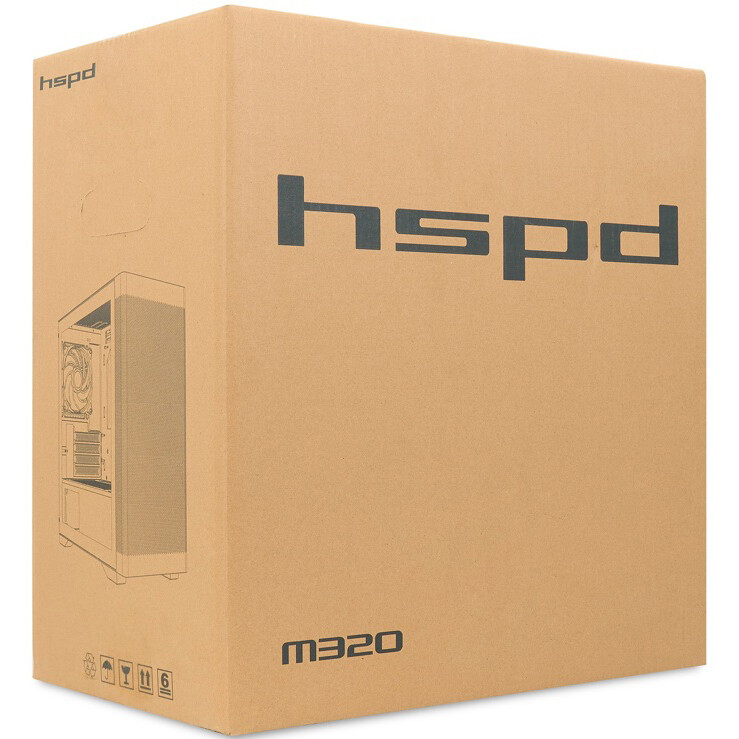 Корпус HSPD M320-TGBK-ARGB Black — изображение 2