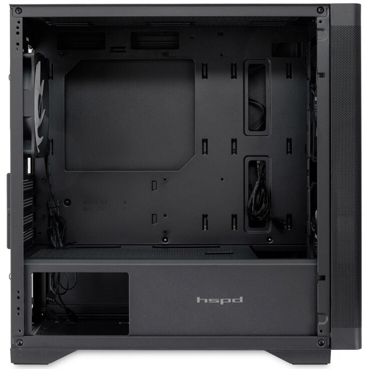 Корпус HSPD M320-TGBK-ARGB Black — изображение 6