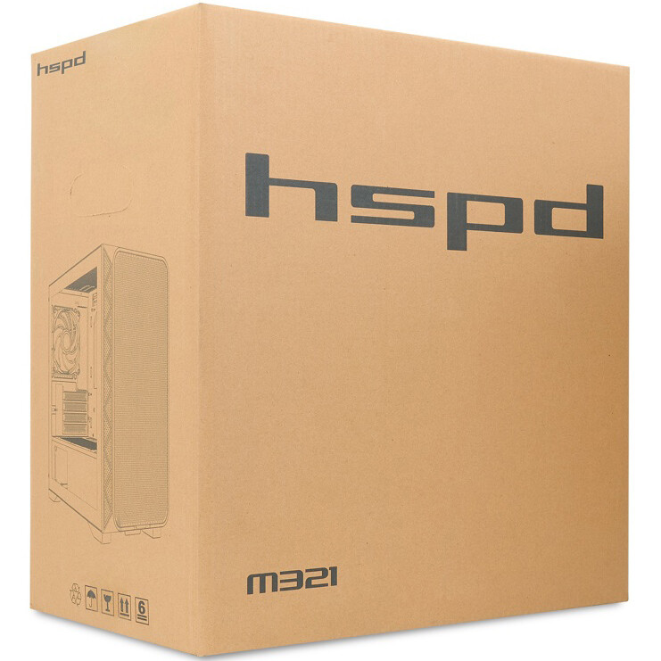 Корпус HSPD M321-TGBK-ARGB Black — изображение 2