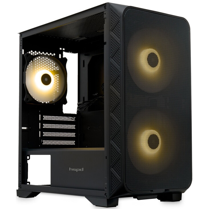 Корпус HSPD M321-TGBK-ARGB Black — изображение 3