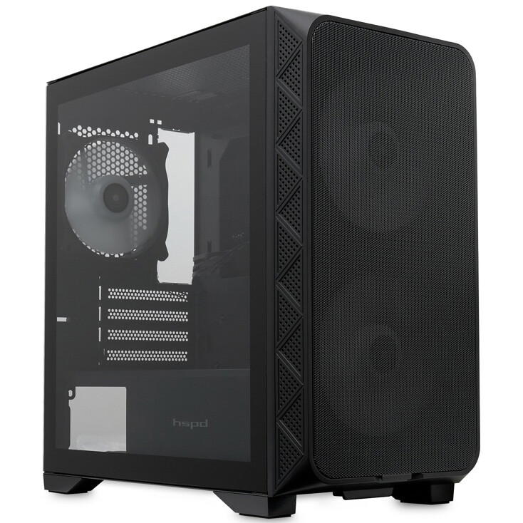 Корпус HSPD M321-TGBK-ARGB Black — изображение 4