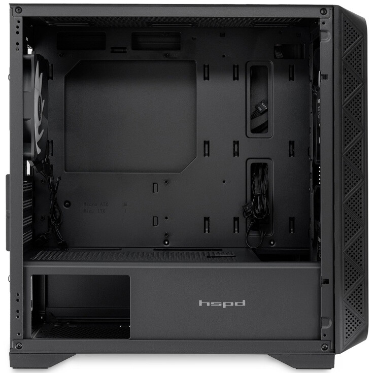 Корпус HSPD M321-TGBK-ARGB Black — изображение 6