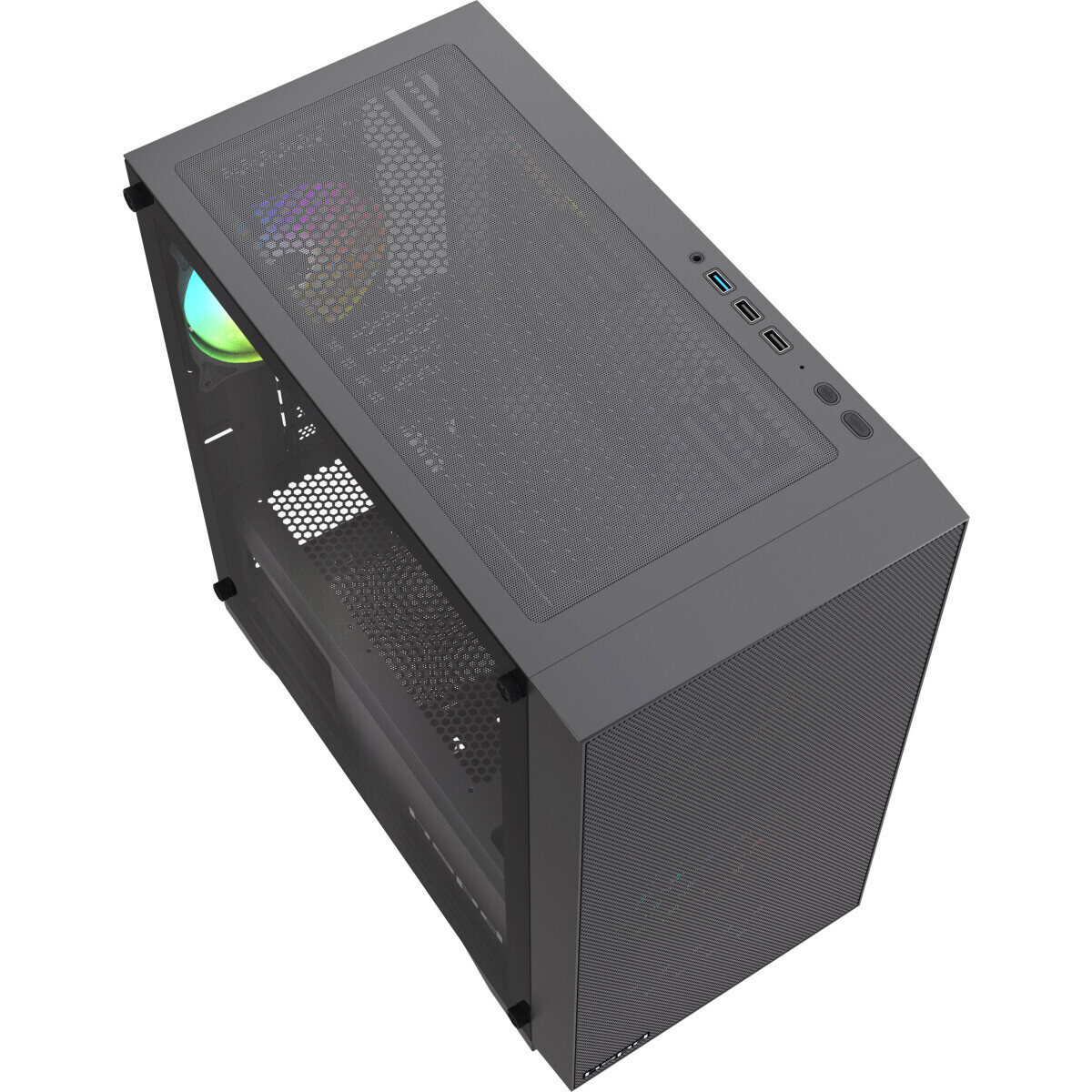Корпус HSPD M334-TGBK-ARGB Black — изображение 3