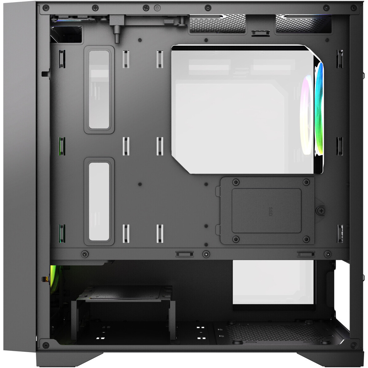 Корпус HSPD M334-TGBK-ARGB Black — изображение 5